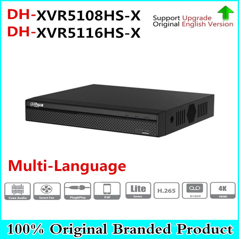 

DH Multi-Language original XVR5104HS-X 4CH & XVR5108HS-X 8CH &XVR5116HS-X 16CH max support 6MP ip camera & 5mp hdcvi camera