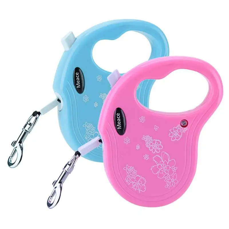 3M Retractable Dog Leash Traction Rope Pet Dog/Cat Puppy Walking Lead Perfect for small and medium pets Blue/Pink | Дом и сад