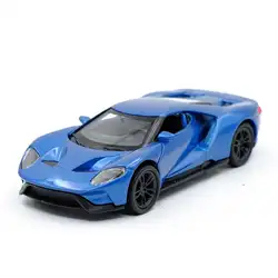 1:36 Ford GT спортивный автомобиль сплава игрушка с инерционным механизмом, высокая моделирования литая металлическая модель, 2 открытых дверей