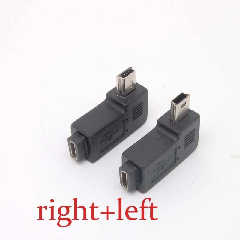 

Mini USB Type A male to Micro USB B feMale 90 Degree right/left Angle Adapter Free shipping