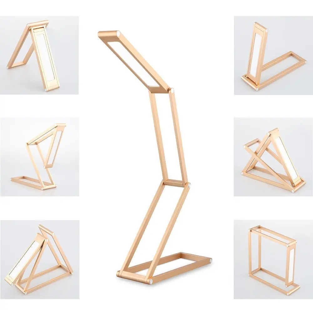 

Portable LED Desk Lamp 360 Degrees 4-section Folding Multi-function Light USB Charging Built-in Lithium Battery LED Table Lamp