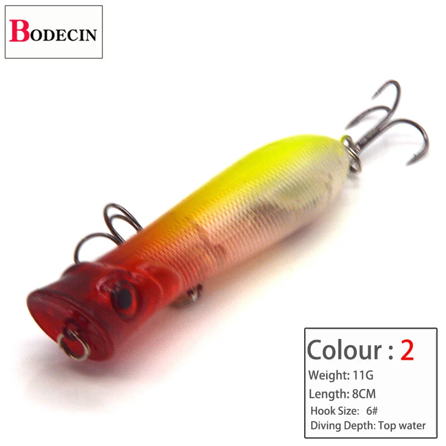 3D Isca Popper Sea Fishing Lure Sea Pesca Tackle Peche Topwater 1PCS Crankbait Poppers Fishing Lures Artificial Trout Hard Bait (2)