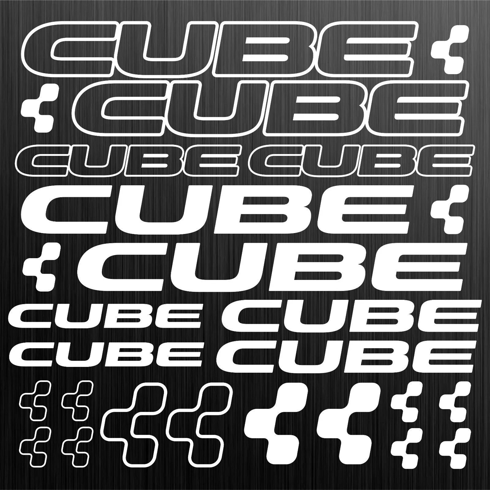 Наклейка CUBE aufkleber для велосипеда mtb bmx road 22 шт. Стайлинг автомобиля|Наклейки на