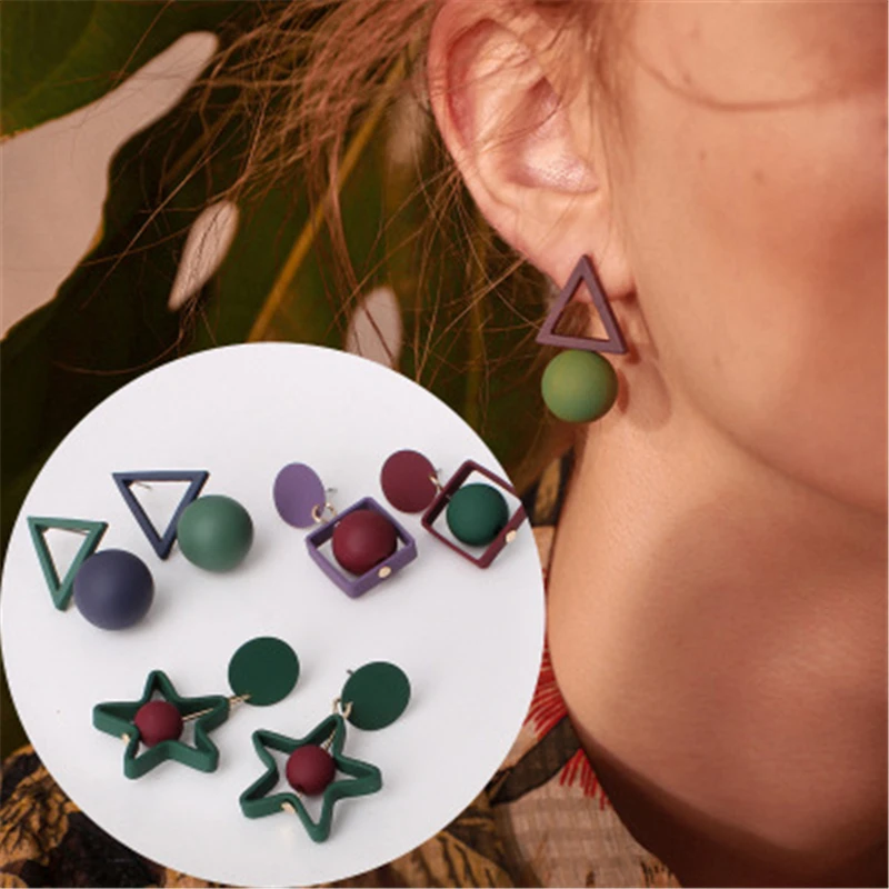 Ldscyss 2018 New Boho Star Earrings Hot Sale Multi Color Wedding Fashion Jewelry Charm Dangle Drop Earring For Women | Украшения и