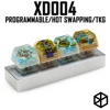 Механическая клавиатура xd004 xiudi на заказ, 4 клавиши, переключатель PCB для светодиодов, программируемый макро-ключ с горячей заменой, серебрис... ► Фото 1/6
