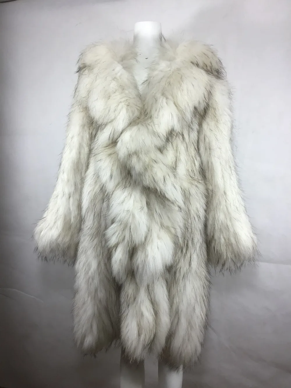 white full length coat