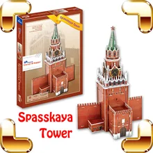 DIY подарок Спасская башня 3D головоломка модель Строительство башни обучающий пазл шт игра IQ улучшить детей семья работы игрушки подарок