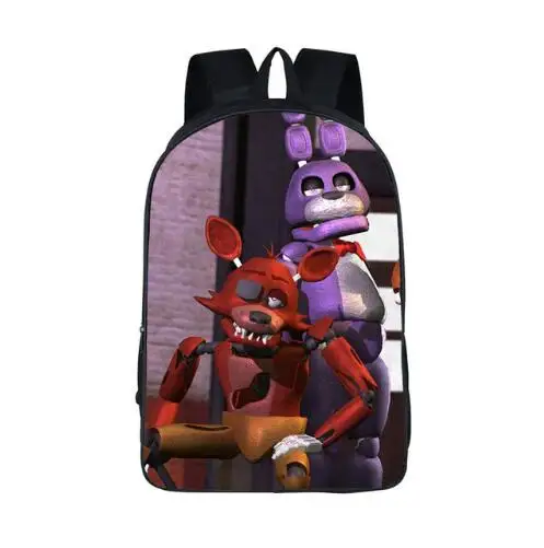 Рюкзак Five Nights At Freddys для подростков Bonnie Fazbear Foxy Freddy Chica школьный рюкзак для мальчиков и девочек школьные сумки рюкзаки детские сумки - Цвет: photo color