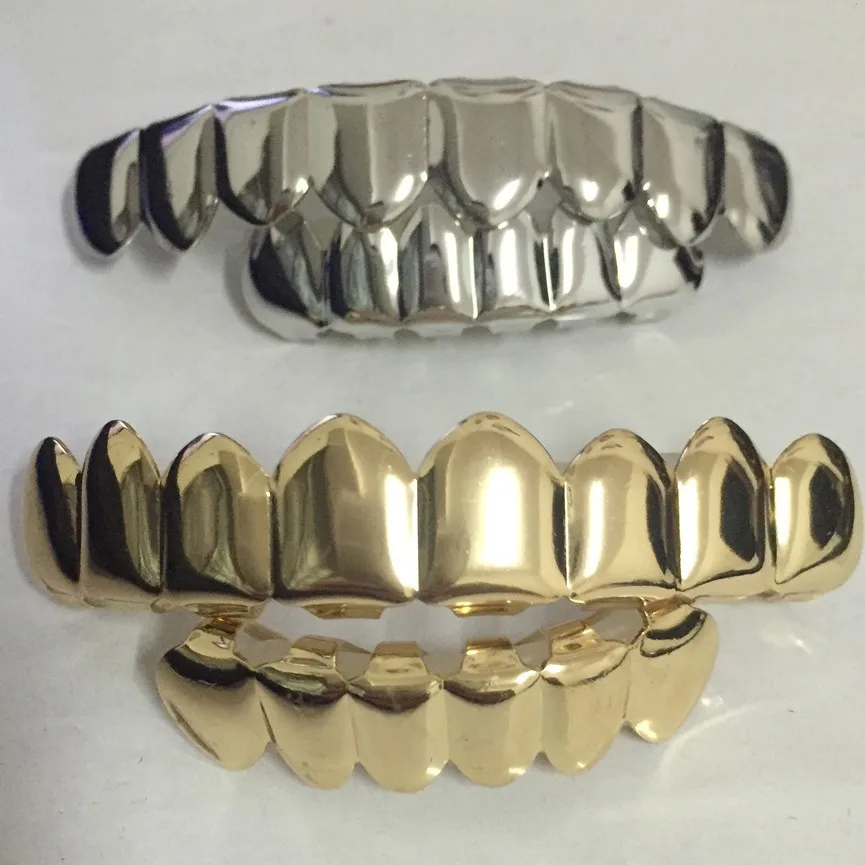 8-Tooth-FREE-SHIPPING-REAL-SHINY-REAL-GOLD-PLACTING-Top-Bottom-GRILLZ-Bling-Mouth-Teeth-Caps