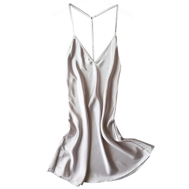 Женское сексуальное атласное нижнее белье Babydoll ночная рубашка женское Camisola Da mucher