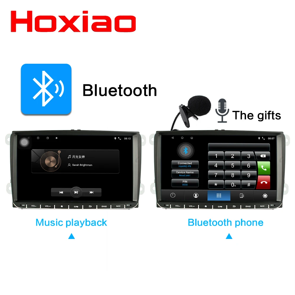 Discount 9 "2 din car radio Android 8.1 player for volkswagen vw golf 5 6 polo tiguan touran passat B6 jetta sharan Skoda  Stereo Player 2