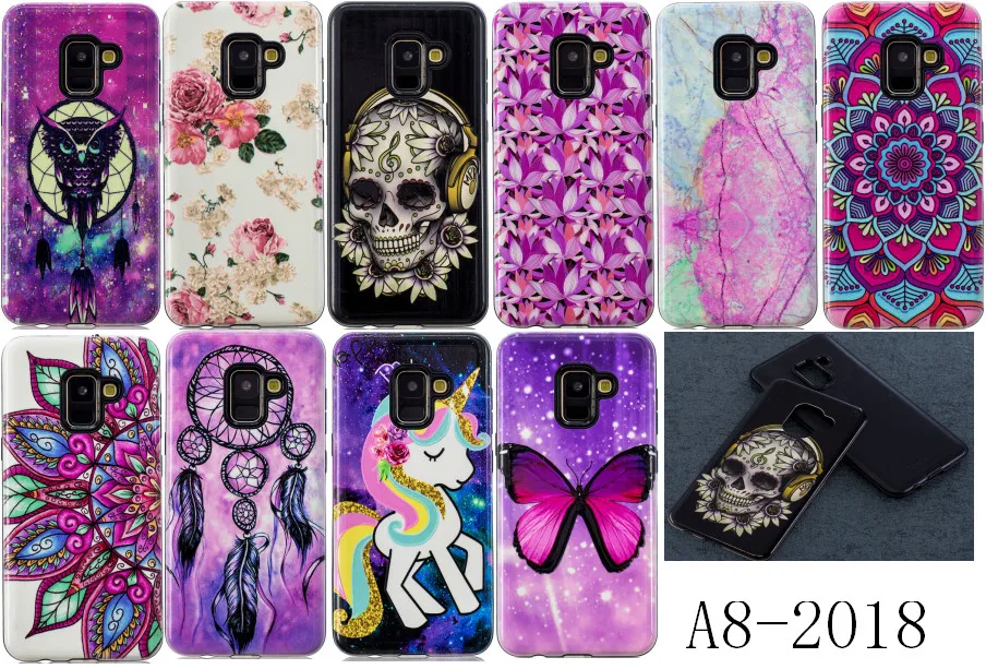 Etui For Coque Samsung A8 2018 Case Silicone Hard shell Two in one Back Cover Fundas Galaxy A530 A530F cases | Мобильные телефоны и