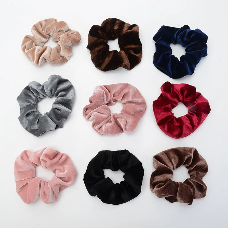 Women Hair Accessories For Sleeping Velour Hair Tie Lady Scrunchies