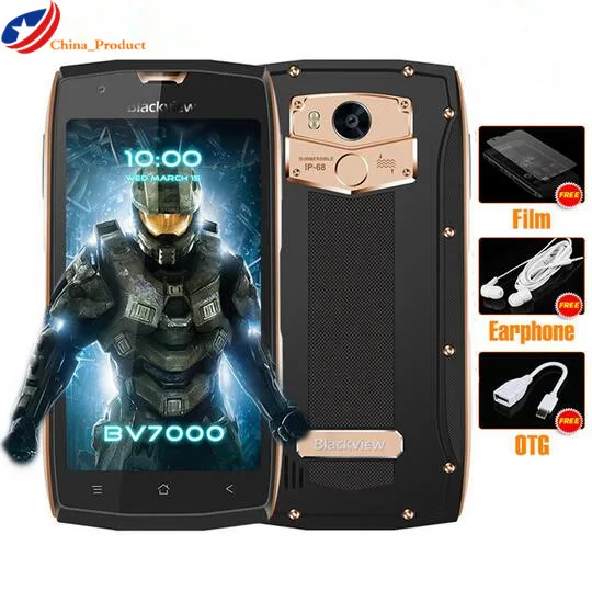 Blackview BV7000 мобильный телефон 5 0 дюймов FHD MTK6737T четырехъядерный Android 7 2 Гб ОЗУ 16 ПЗУ 8