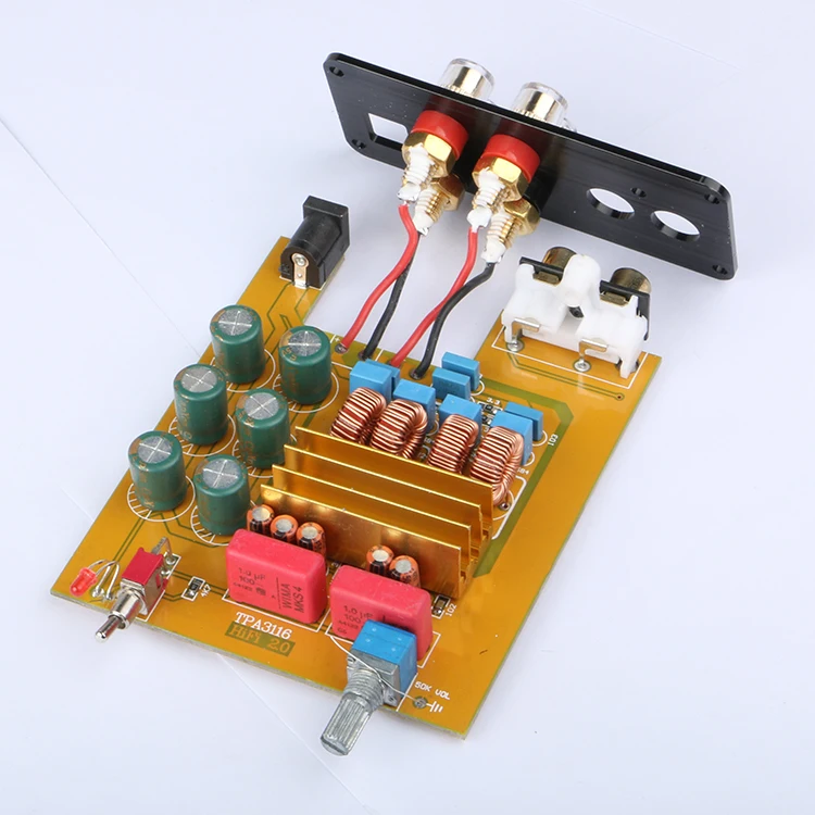 K. GuSS GU50 HIFI 2,0 Класс D TPA3116 мини-усилитель мощности аудио усилитель 2*50 Вт DC12V к DC24V источник питания