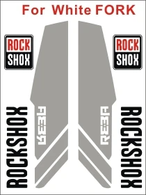 2 صورة/مجموعة ROCKSHOX ريبا شوكة الشارات دراجة الجبهة شوكة ملصقات MTB شوكة الدراجة ملصقات دراجة ملصقات سباق الدراجات الشارات