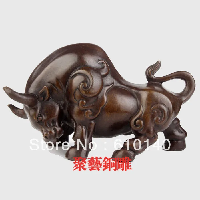 

Copper cattle decoration lucky cow home decoration crafts taurus feng shui Bronze statue copper