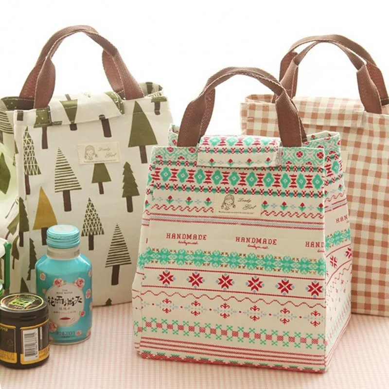 Portable Cute Cartoon Patterns Waterproof Insulation Thickening Hand Lunch Bag Ice For Picnic | Багаж и сумки