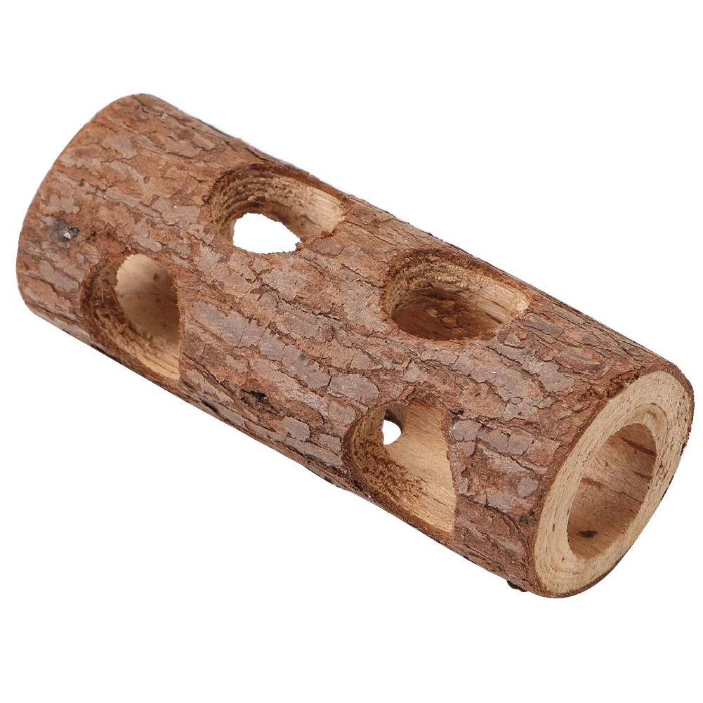 

Hollow Tree Cat Safe Funny For Hamster Wood Tunnel Gift Small Animal Pet Toy Rabbit Dog Teeth Grinding Solid Tube Mice