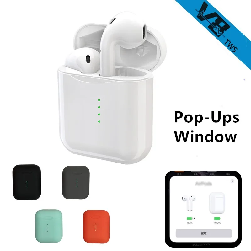 

2019 New V8 TWS PK i12 i10 Wireless Earphones Touch With Pop-ups Window Ear Pods Bluetooth Headset For iPhone All Smartphones
