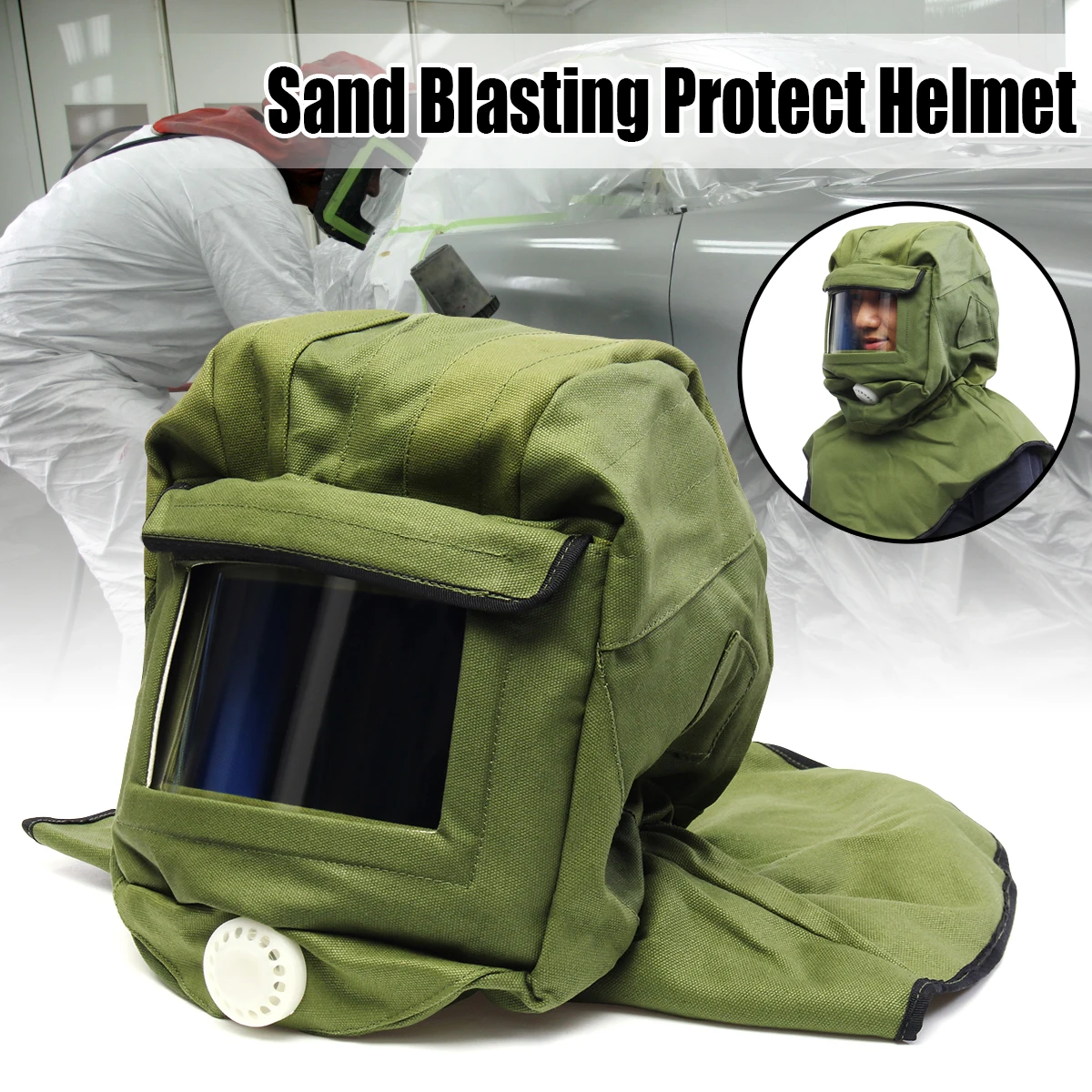 

Safety Sandblast Helmet Sand Blast Hood Protector for Sandblasting