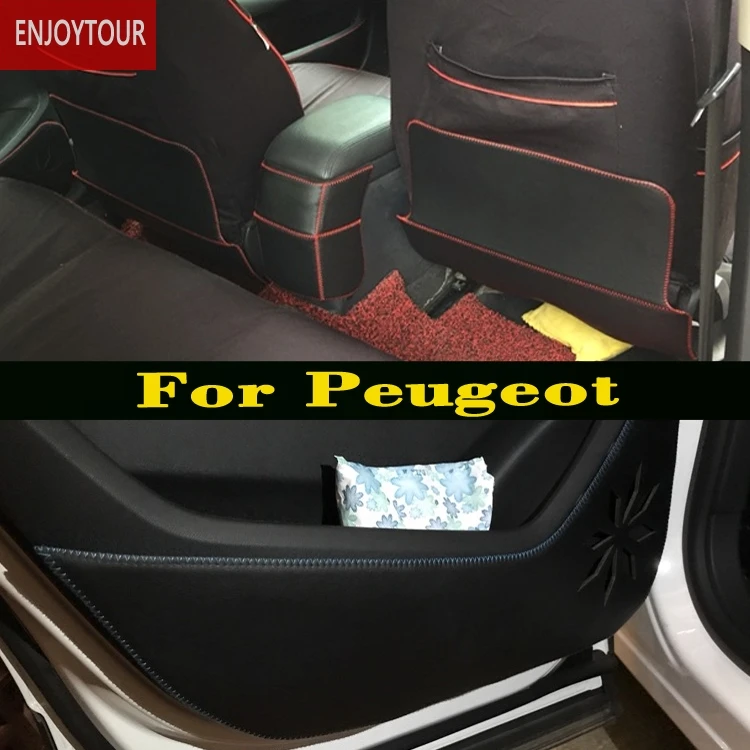 Автомобильные прокладки для передних и задних дверей аксессуары Peugeot 206 207 307 308 408
