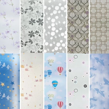 

0.6x2m 60cm wide Multicolor window film etched glass window privacy film window sticker for home decoration