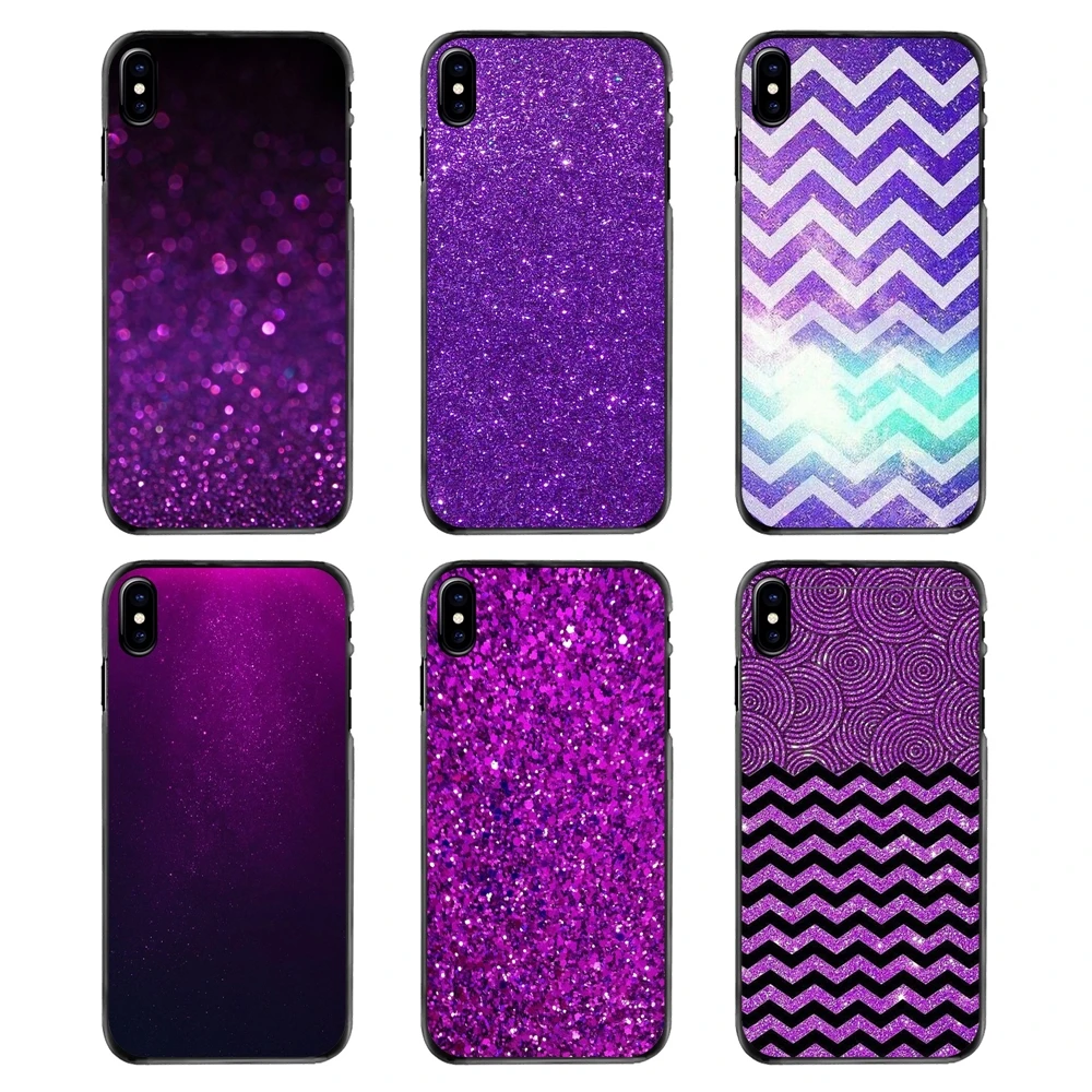

For LG G6 L90 V20 Nexus 5X 6P K10 Moto E E2 E3 G G2 G3 G4 G5 PLUS X2 Play Phone Covers Beautiful Purple Glitter Sparkles Pattern