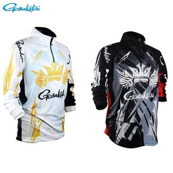 

GAMAKATSU Outdoor Fishing Clothing Breathable Long Sleeve Quick Dry Fishing Shirt Anti UV Sports Cycling Hiking Fishing Shirts
