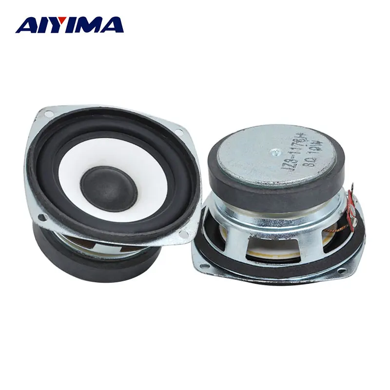 AIYIMA 2Pcs 3Inch Audio Portable Speaker 8Ohm 10W Full Range DIY For Computer Desktop Speakers | - Цена: 