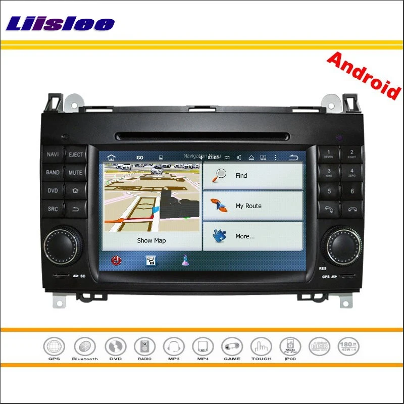 Flash Deal Liislee Car Android Multimedia For Mercedes Benz A Class W169 / B Class W245 2004~2012 Radio CD DVD Player GPS Navigation System 3