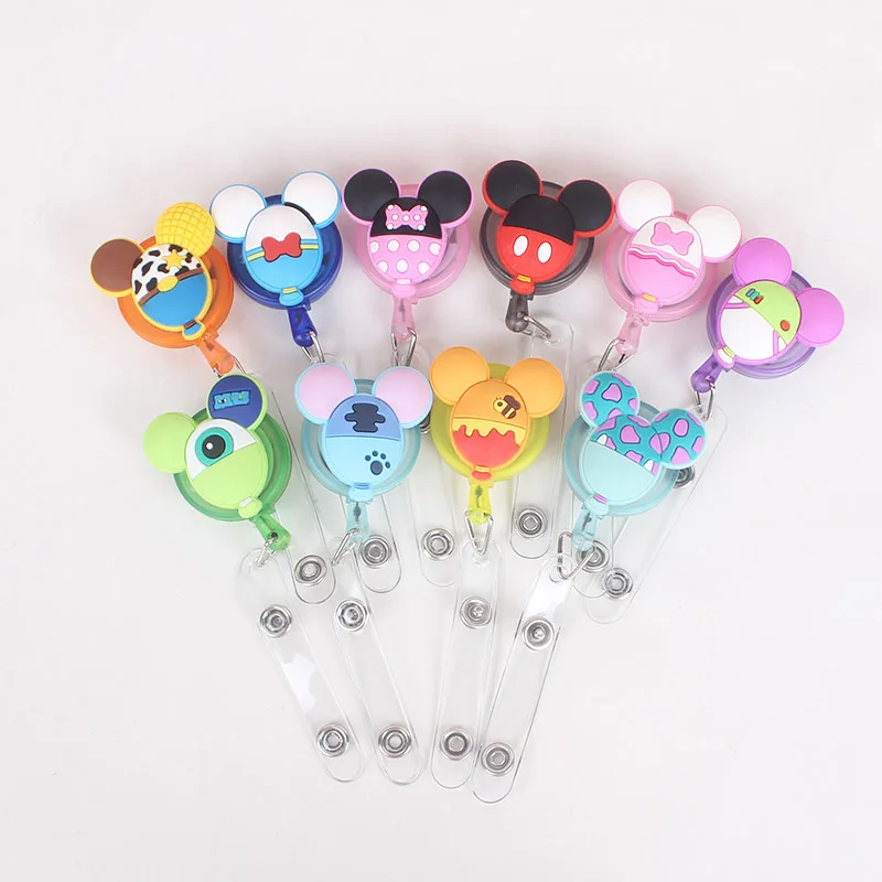 

2017 Cute beautiful Telescopic Badge reel ID Cardholder ID Badge Brand Tag Caliper Reel is available in office companies