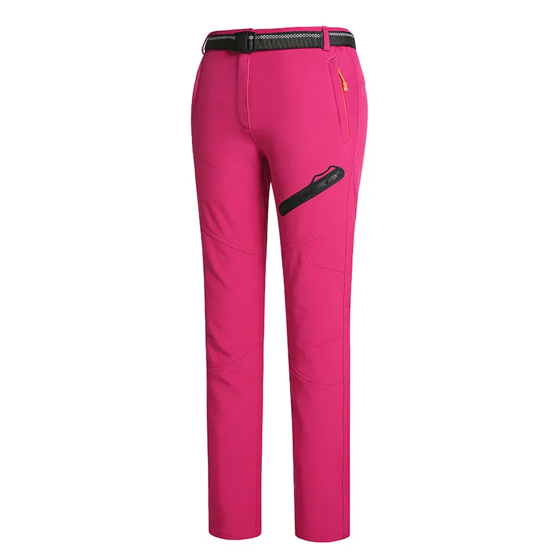 Осенне-зимние Походные штаны для альпинизма, мужские походные брюки, флисовые теплые водонепроницаемые спортивные штаны для женщин - Color: Female 04