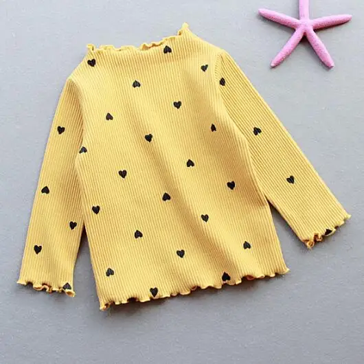 

hot sell Cotton girl's T-shirt Lovely heart Cute O-Neck Tops Children Baby Clothing Free Shipping High Quality