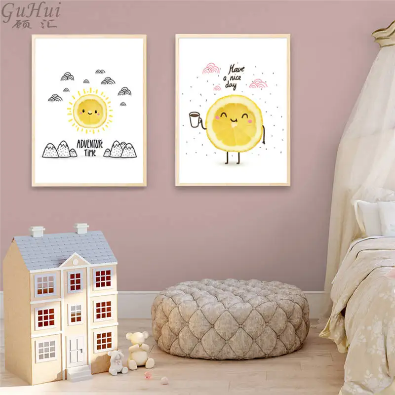 Cartoon-Girl-Unicorn-Flamingo-Poster-and-Print-Wall-Art-Canvas-Painting-Nordic-Style-Nursery-Pictusre-for (3) 