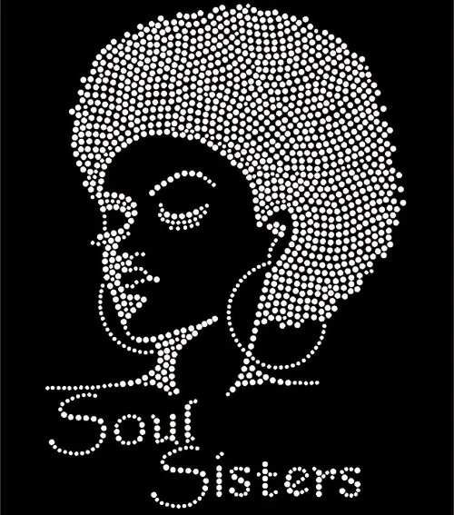 Soul Sisters Африканка леди(прозрачный) Rhinestone Transfer