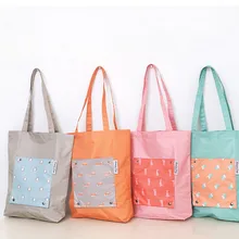 Высококачественные многоразовые сумки, ручная роспись, Корейская вместительная сумка для покупок, складные сумки для хранения женщин