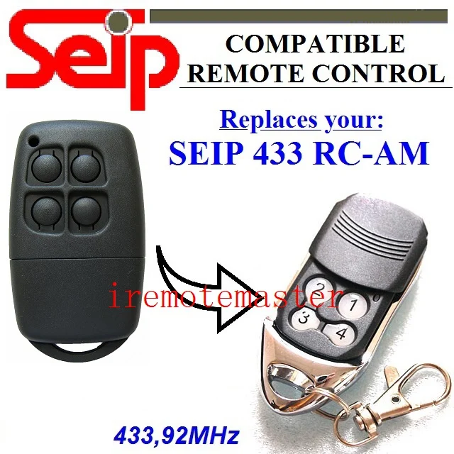 

SEIP 433 RC-AM replacement remote control 433,92mhz rolling code