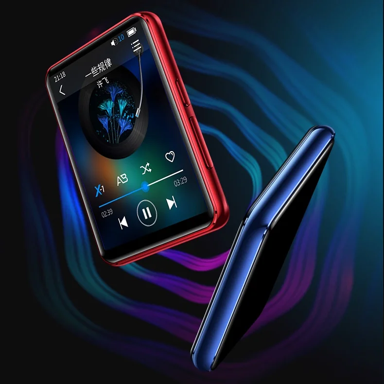 Mp3 плеер Benjie X5 портативный с Bluetooth 5 0 Полноразмерным сенсорным экраном динамиком FM