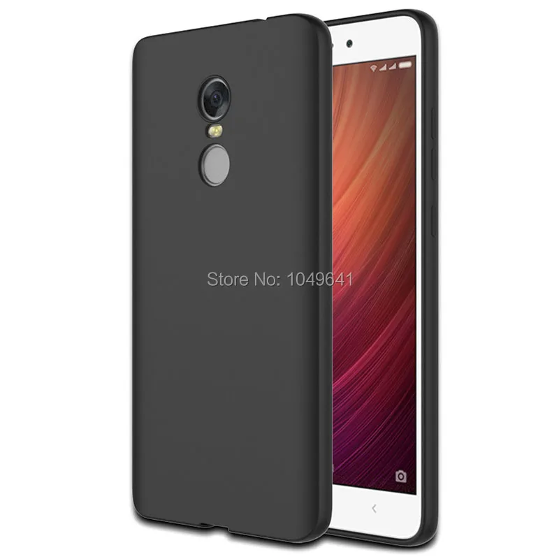 KXM1200B_1_Ultra-thin Transparent  Pure Black TPU Protective Case for Xiaomi Redmi Note 4X 5.5 inch
