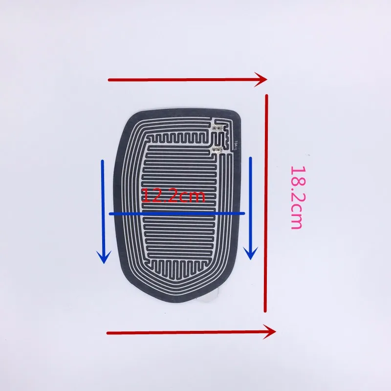 Sansour Truck Bus Mirror Glass Heated Pad Mat Defoggers Remove Frost Fit Most DC 12V Vehicle Side Mirror Glass Heat Defogger Pad