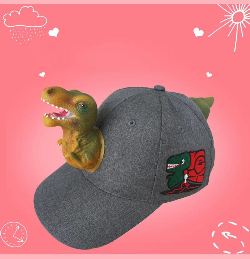 Весенняя 3D Кепка с вышивкой тираннозавра, Детская кепка с динозавром, подарок на Рождество и год, Повседневная модная бейсболка для свиданий