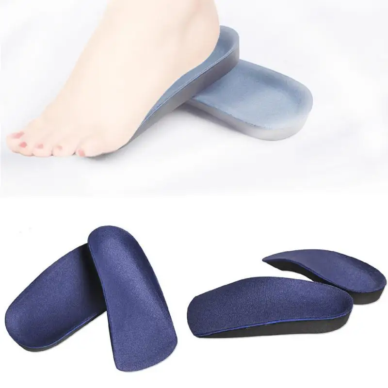 للجنسين النعال نعل داخلي تقويمي القدم قوس نصف سادة تصحيح الاقدام المسطحة ثمانية القدم القدم حركة نصف الحذاء وسادة وسادة #25
