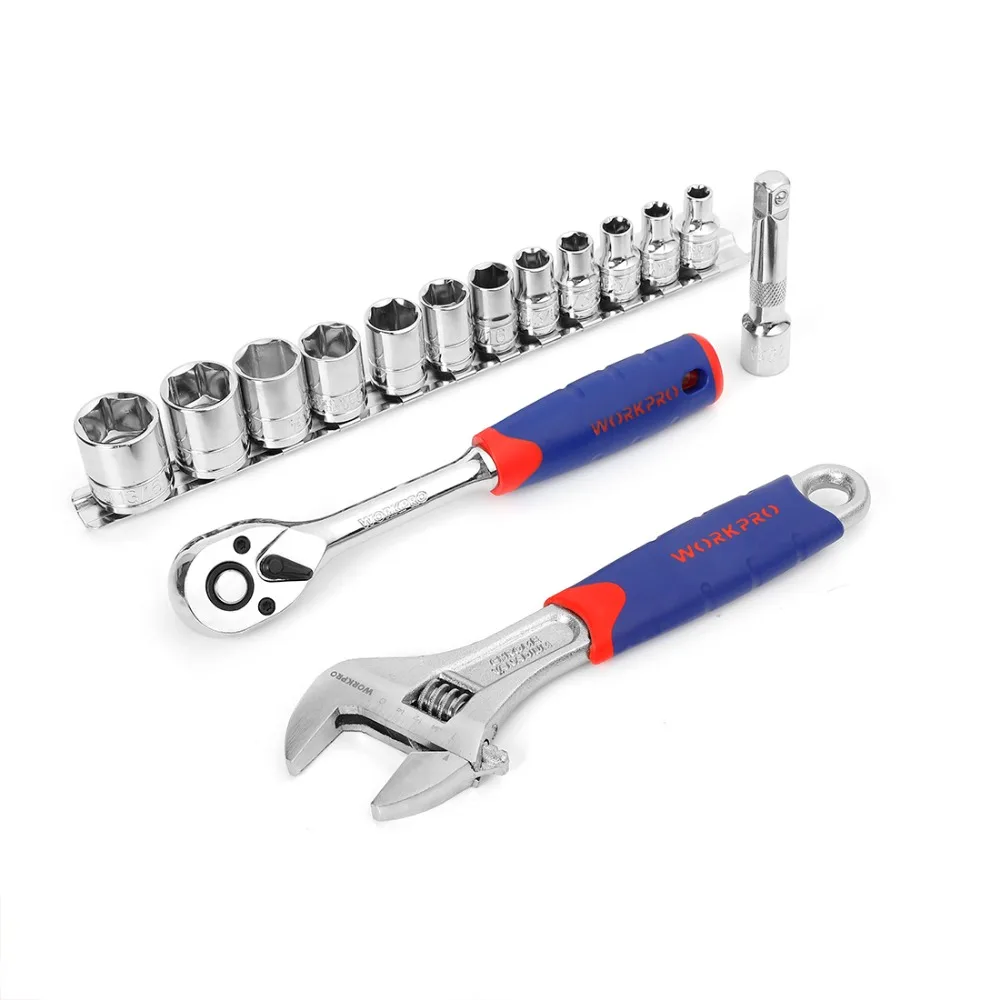 WORKPRO 54PC Household Tool Set Screwdriver Set Electrical Tool Bag Home Tools 