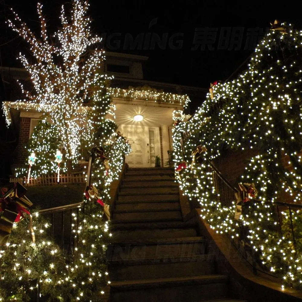Emissor de Luz da Árvore de Natal Luzes de Fadas String para Chrisma Festa de Ano Super Branco Brilhante Pétalas Preto Diodo 110-220 v 10 m 80 Led Novo Fio 36 China string light globes Suppliers