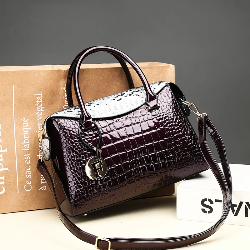 2 مجموعات الأزياء التمساح النساء حقائب محفظة اعوج الأعلى مقبض حقيبة المرأة Crossbody أكياس براءات الاختراع والجلود السيدات حقيبة ساعي 2 مجموعات الأزياء التمساح النساء حقائب محفظة اعوج الأعلى مقبض حقيبة المرأة Crossbody أكياس براءات الاختراع والجلود السيدات حقيبة ساعي