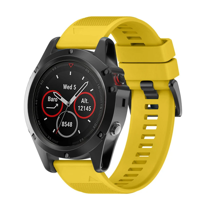 Смарт-часы 26 мм Silicagel Soft Quick Release Kit ремешок для Garmin Fenix 5X GPS часы Прямая поставка Futural