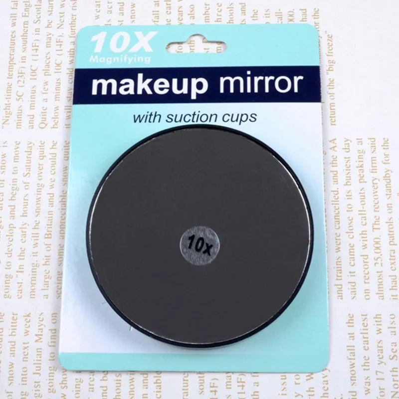 Lady Portable Mirror 10x Magnifying Makeup With Two Suction Lady Portable Mirror 10x Magnifying Makeup With Two Suction Cups Round Mini Tools H7jp In Mirrors From Beauty Health On
