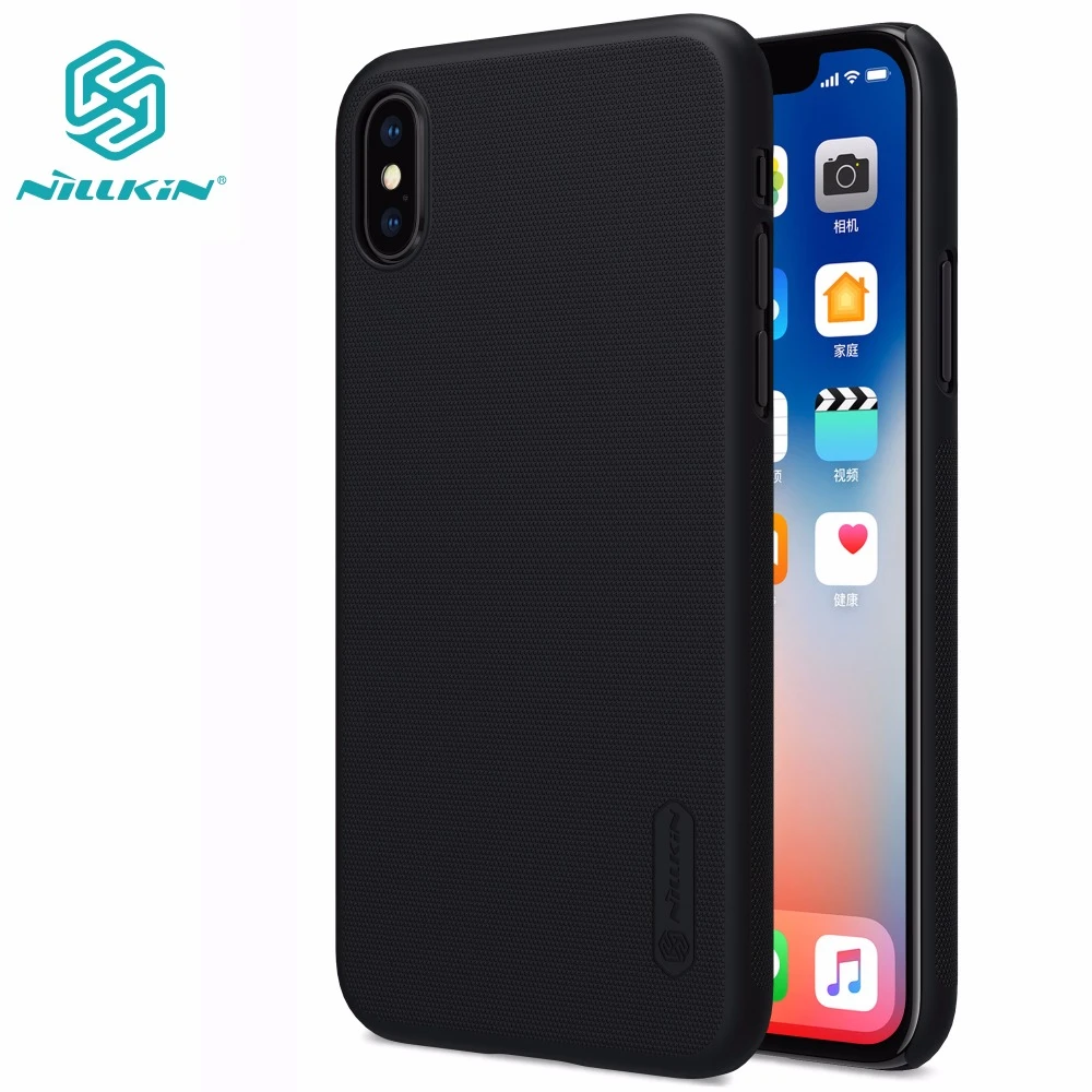 Case For iphone XS Max X XR 8 plus NILLKIN Super Frosted Shield matte back cover case for iphone xs iphone 8 silicone case
