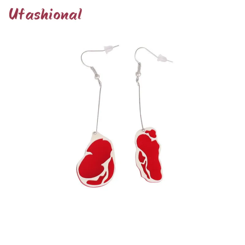

Elegant Drop Earrings For Women Heart Acrylic Pendant my grill Feminino OL Lady Ethnic Statement Accessories Bijoux Wholesale